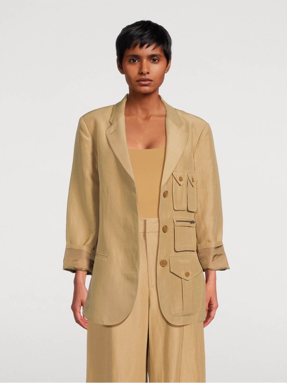 SMYTHE Surplus Linen Blend Blazer